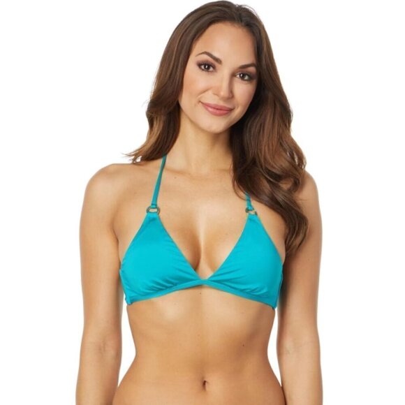 Trina Turk 'Monaco' Ring Halter Bikini Swimsuit Top, Ceramic - Picture 1 of 2